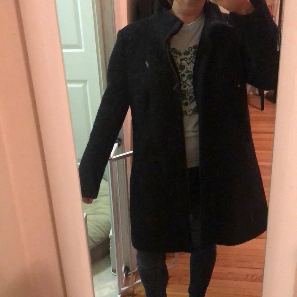 Loft Pea Trench Coat Black